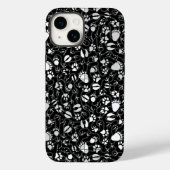 Prints 01.b. Zwart BG Case-Mate iPhone Case (Achterkant)
