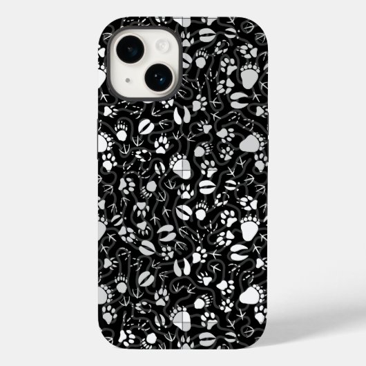 Prints 01.b. Zwart BG Case-Mate iPhone Case (Achterkant)