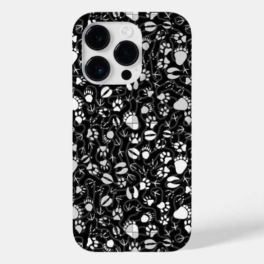 Prints 01.b. Zwart BG Case-Mate iPhone Case (Achterkant)
