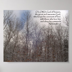 Prints en Posters: Snowy Trees