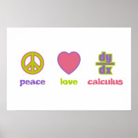 Prints en Posters voor vrede, liefde en rekenen