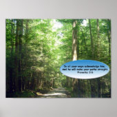 Prints en Posters: Weg door het bos (Voorkant)