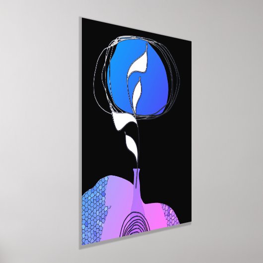 Prints Folie lavender Vase (Laagn)