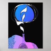 Prints Folie lavender Vase (Voorkant)