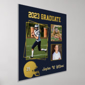 Prints football  Aangepaste foto-Afstuderen Folie (Laagn)