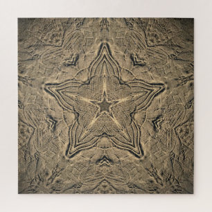 Prints in de Sand Mandala Legpuzzel