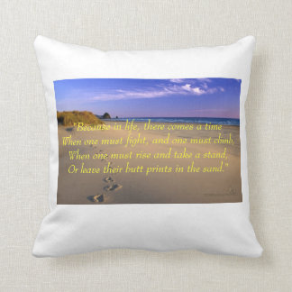 Prints in de zand kussen