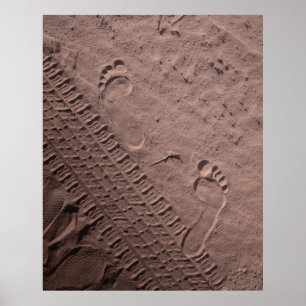 Prints in het zand