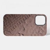 Prints in het zand iPhone hoesje (Achterkant horizontaal)