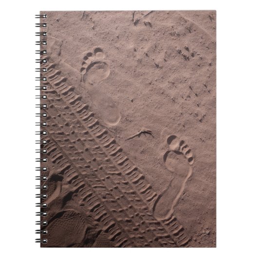 Prints in het zand notitieboek (Voorkant)