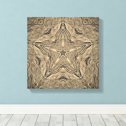 Prints in The Sand Mandala 2 (Insitu (Houten vloer))