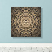 Prints in The Sand Mandala 3 (Insitu (Houten vloer))