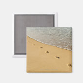 Prints in zand met golven magneet (Voorkant / Achterkant)