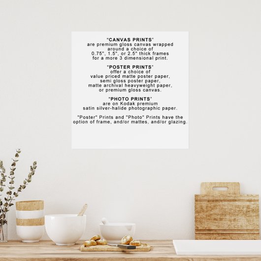 PRINTS - INFO - 3 TYPES (Keuken)