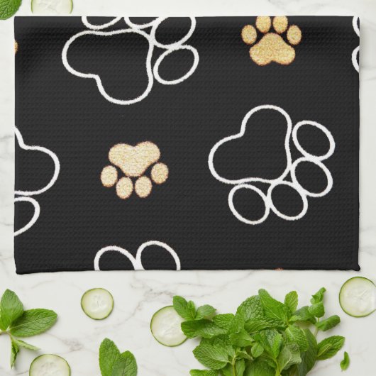 prints keukenhanddoek (Gevouwen)