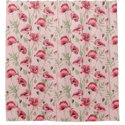 Prints landhuis douchegordijn (Voorkant)