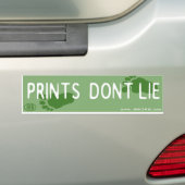Prints Lie niet Bumpersticker (Op auto)