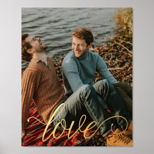Prints Liefde Script Couple Folie (Voorkant)