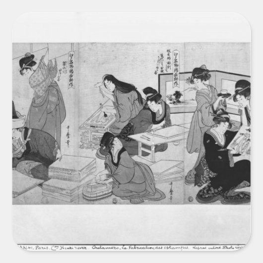 Prints maken vierkante sticker (Voorkant)