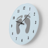 Prints met bakvoeten grote klok (Hoek)