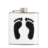 Prints met bakvoeten heupfles (Voorkant)