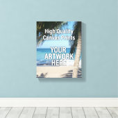 Prints met galerij-omhulde doek van uw kunstwerk (Insitu (Houten vloer))