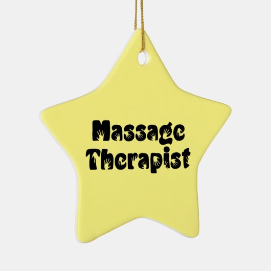 Prints met massagetherapie keramisch ornament (Rechts)