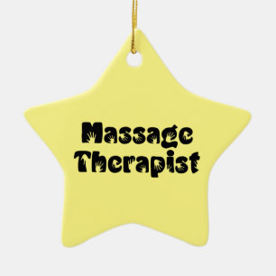 Prints met massagetherapie keramisch ornament