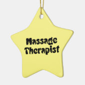 Prints met massagetherapie keramisch ornament (Links)