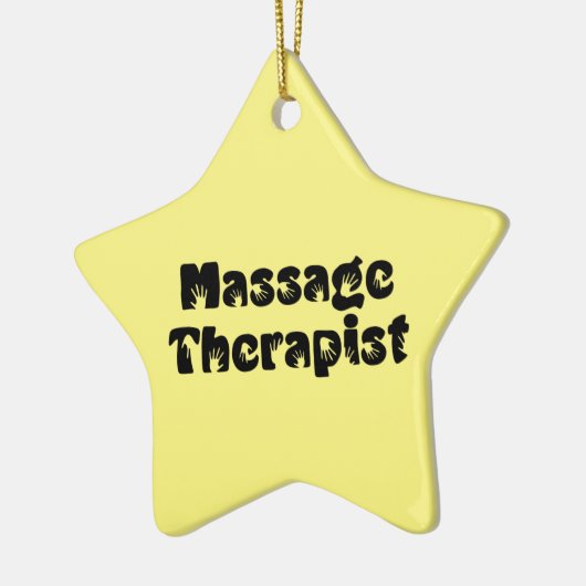 Prints met massagetherapie keramisch ornament (Links)