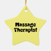 Prints met massagetherapie keramisch ornament (Achterkant)
