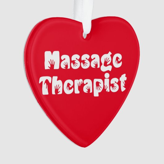 Prints met massagetherapie ornament (voorkant)