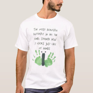 prints met vlinderhand t-shirt