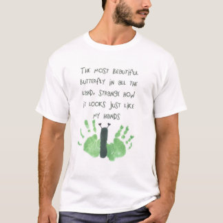 prints met vlinderhand t-shirt