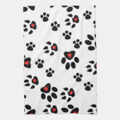 Prints met voetvoet theedoek (Verticaal)