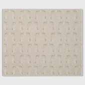 Prints op blote voeten in strandzand cadeaupapier (Vlak)