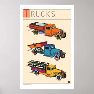 Prints/Poster van vrachtwagens Poster