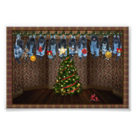 Prints rond kerstfoto's foto afdruk