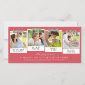 Prints sparen de Datum Fotokaarten Save The Date (Voorkant)