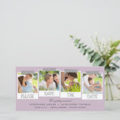 Prints sparen de Datum Fotokaarten Save The Date (Staand voorkant)