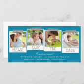 Prints sparen de Datum Fotokaarten Save The Date (Voorkant / Achterkant)