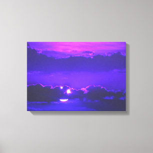 Prints van Amethyst Moonlight Wrapped Canvas