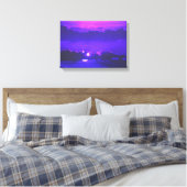 Prints van Amethyst Moonlight Wrapped Canvas (Insitu (Slaapkamer))