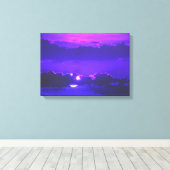 Prints van Amethyst Moonlight Wrapped Canvas (Insitu (Houten vloer))