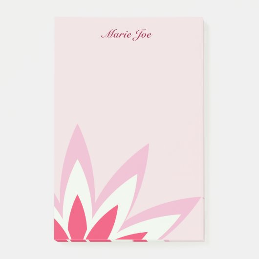 Prints van de Floral Boarder van Lotus Flower Post-it® Notes (Voorkant)