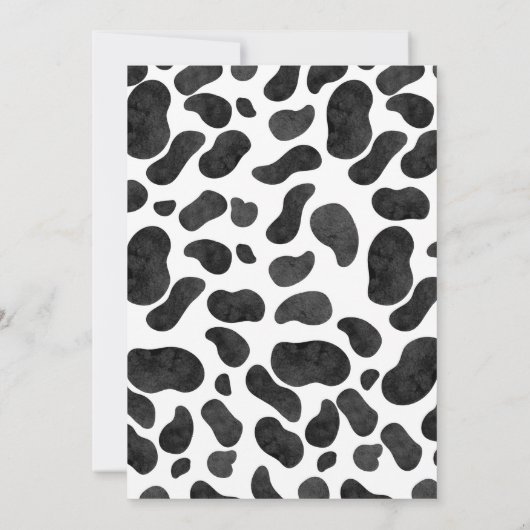 Prints van de Heilige Koe Koe Tweede verjaardag Ui Kaart (Achterkant)