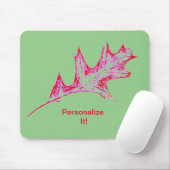 Prints van de Natuur van lederen Mousepad Muismat (Met muis)