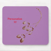 Prints van de Natuur van lederen  Mousepad Muismat (Voorkant)