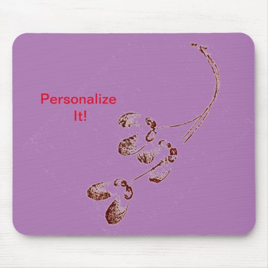 Prints van de Natuur van lederen Mousepad Muismat (Voorkant)