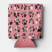 Prints van dierenvoetdieren blikjeskoeler (Voorkant)